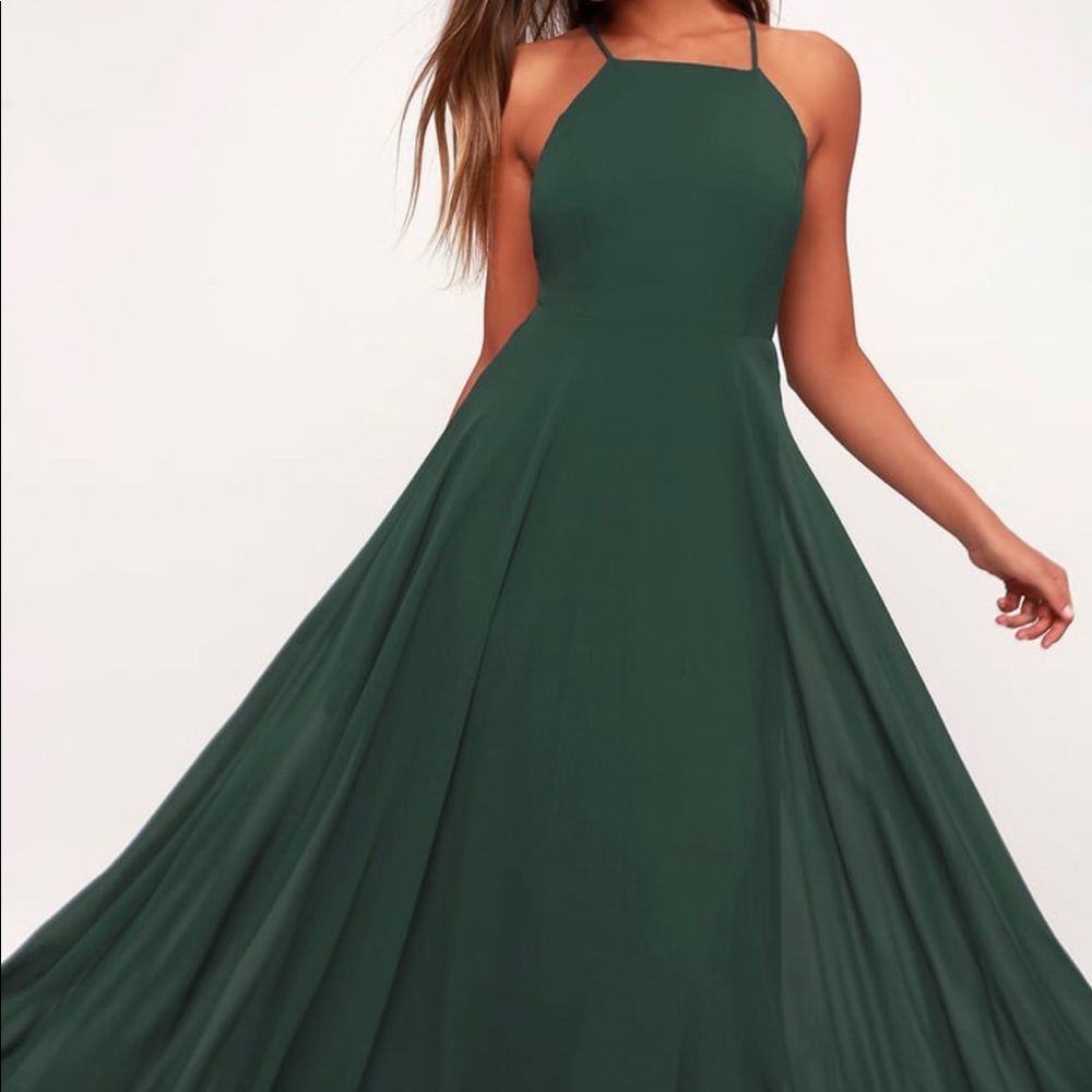 Hunter Green Knotted Gown